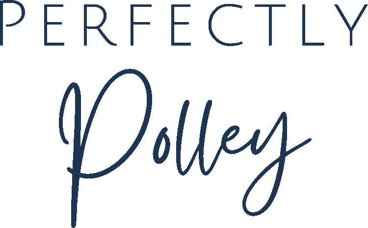 Perfectly Polley Logo Navy